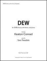 Dew SATB choral sheet music cover